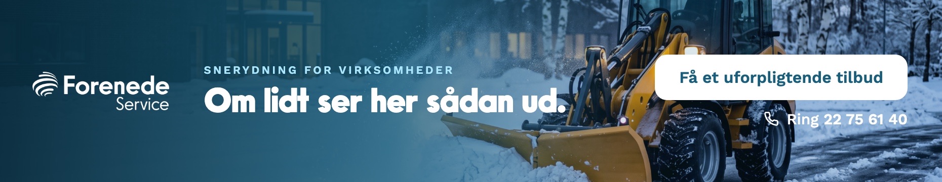 Bannerannonce for Forenede Service i formatet 930 gange 180